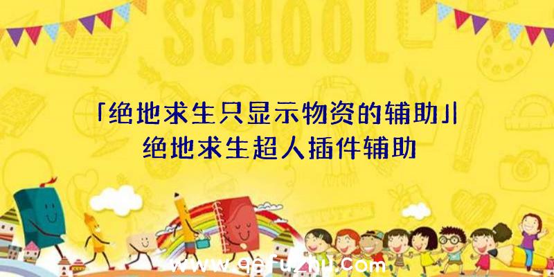 「绝地求生只显示物资的辅助」|绝地求生超人插件辅助